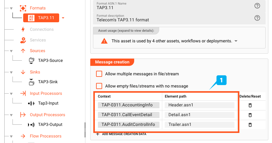 Defining Message Types in layline.io
