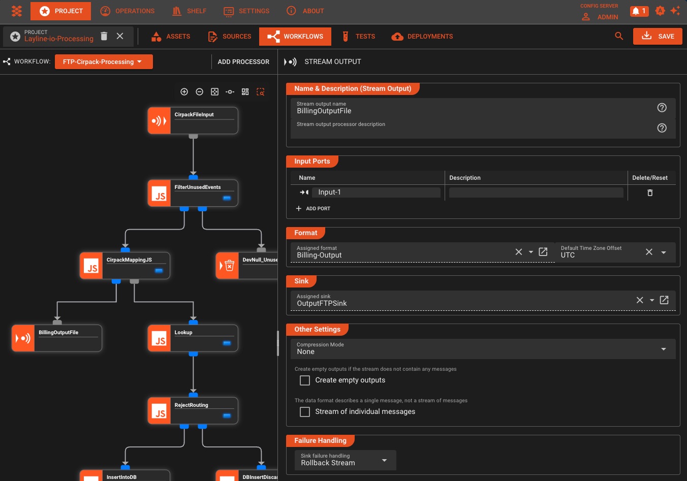 Workflow canvas